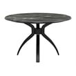 Pemberly Row Modern / Contemporary Metal Dining Table Black Finish