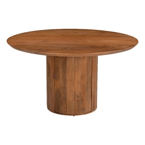 Pemberly Row Modern / Contemporary Wood Dining Table Brown Finish