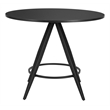 Pemberly Row Modern / Contemporary Metal Dining Table Black Finish
