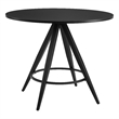 Pemberly Row Modern / Contemporary Metal Dining Table Black Finish