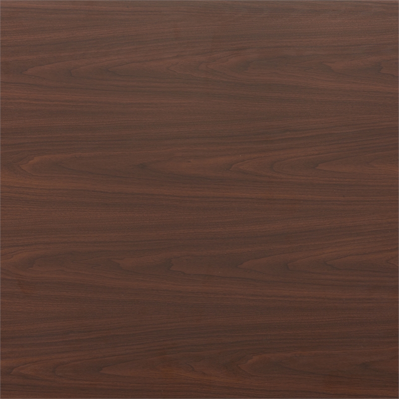 Pemberly Row Modern / Contemporary Metal Dining Table Walnut