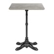 Pemberly Row Modern / Contemporary Metal Dining Table Gray Finish