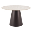 Pemberly Row Modern / Contemporary Metal Dining Table Beige & Bronze