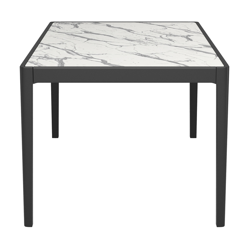 Pemberly Row Modern / Contemporary Wood Dining Table White Finish
