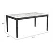Pemberly Row Modern / Contemporary Wood Dining Table White Finish