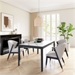 Pemberly Row Modern / Contemporary Wood Dining Table White Finish