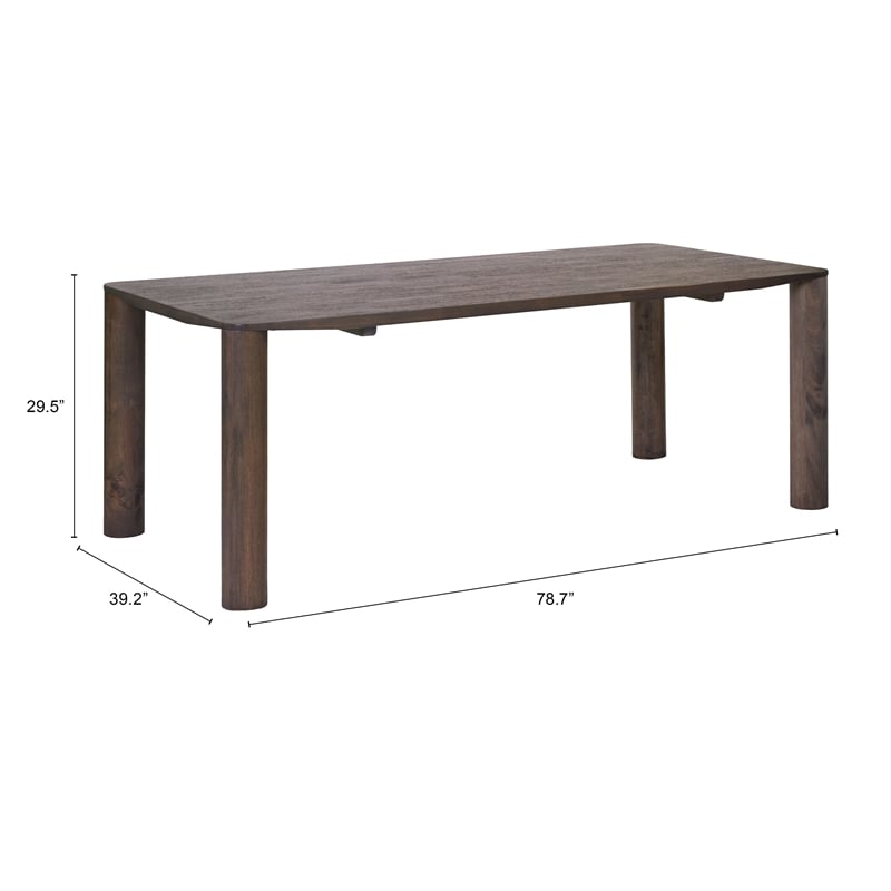 Pemberly Row Modern / Contemporary Wood Dining Table Espresso