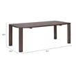Pemberly Row Modern / Contemporary Wood Dining Table Espresso