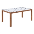 Pemberly Row Modern / Contemporary Wood Dining Table White Finish