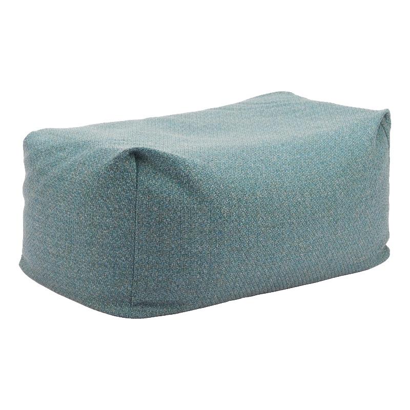 Pemberly Row Contemporary Assembled Fabric Outdoor Ottoman Green