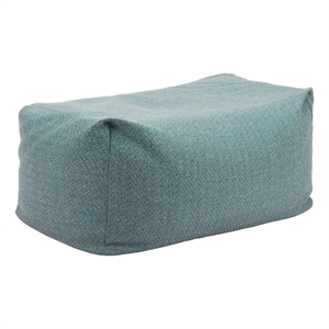 Pemberly Row Contemporary Assembled Fabric Outdoor Ottoman Green