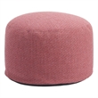 Pemberly Row Contemporary Assembled Fabric Outdoor Ottoman Red