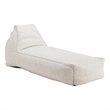 Pemberly Row Contemporary Assembled Fabric Outdoor Lounge Chair Beige