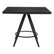 Pemberly Row Modern / Contemporary Metal Dining Table Black Finish