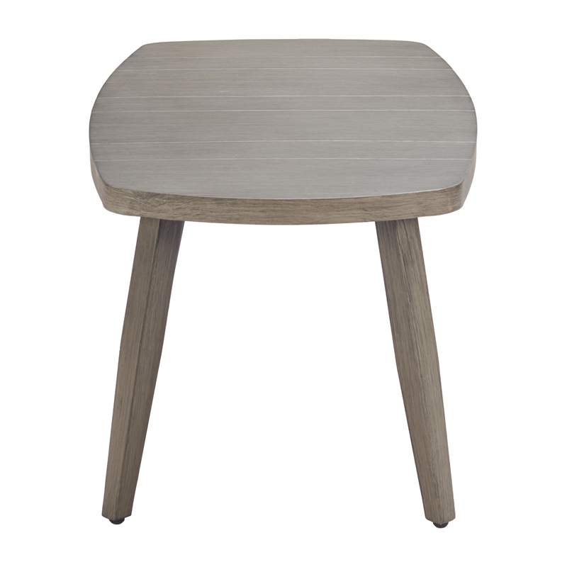 Pemberly Row Modern / Contemporary Aluminum Coffee Table Brown
