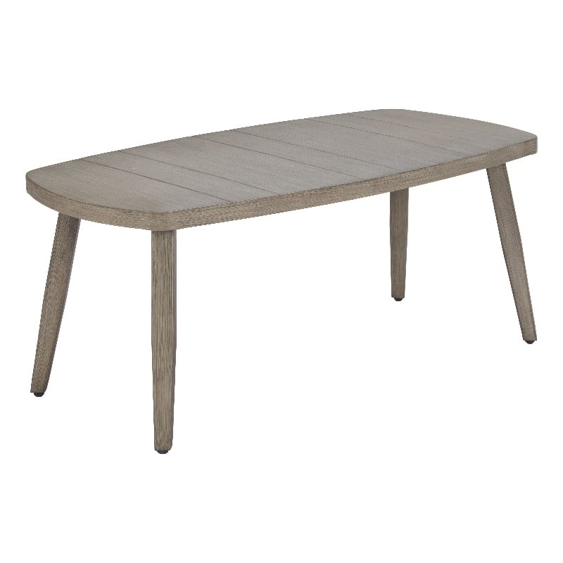 Pemberly Row Modern / Contemporary Aluminum Coffee Table Brown