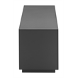 Pemberly Row Contemporary Faux Wood Aluminum Coffee Table in Charcoal