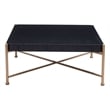 Pemberly Row Modern / Contemporary Wood Coffee Table Black Finish