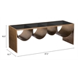 Pemberly Row Modern / Contemporary Metal Coffee Table Brass & Black