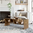 Pemberly Row Modern / Contemporary Metal Coffee Table Brass & Black