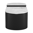 Pemberly Row Contemporary Coffee Table Set (2-Piece) White & Black
