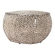 Pemberly Row Contemporary Assembled Aluminum Coffee Table Silver