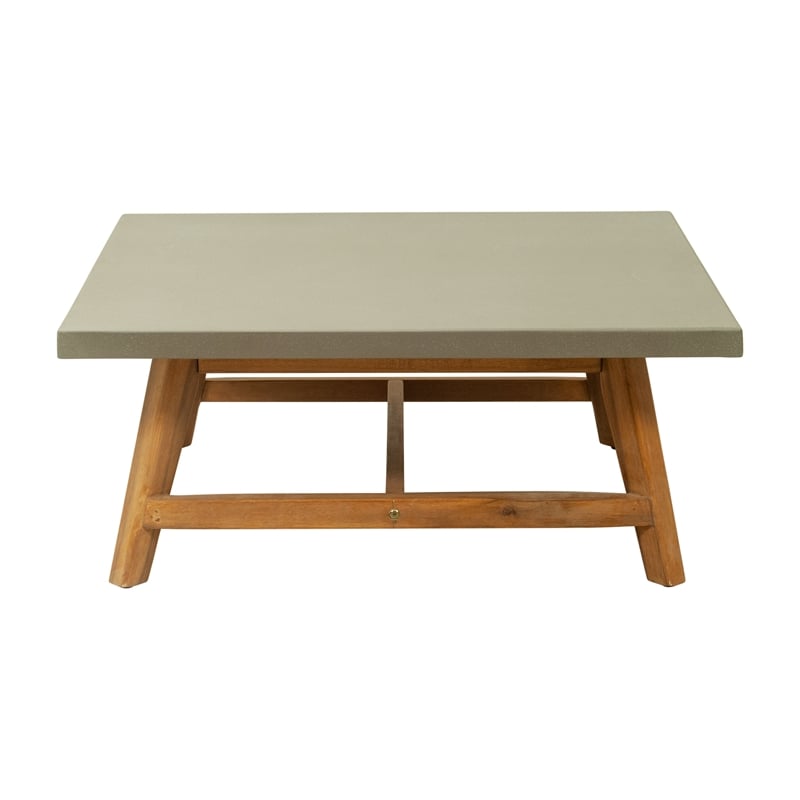 Pemberly Row Modern / Contemporary Wood Coffee Table Gray Finish