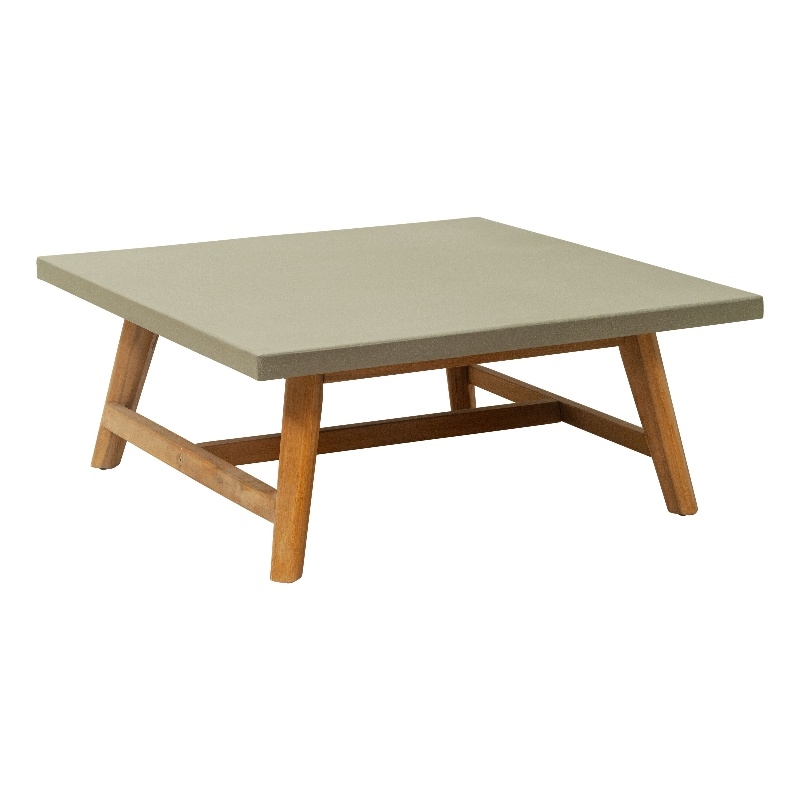 Pemberly Row Modern / Contemporary Wood Coffee Table Gray Finish