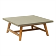 Pemberly Row Modern / Contemporary Wood Coffee Table Gray Finish