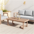 Pemberly Row Modern / Contemporary Aluminum Coffee Table Brown