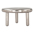 Pemberly Row Modern / Contemporary Metal Coffee Table Silver
