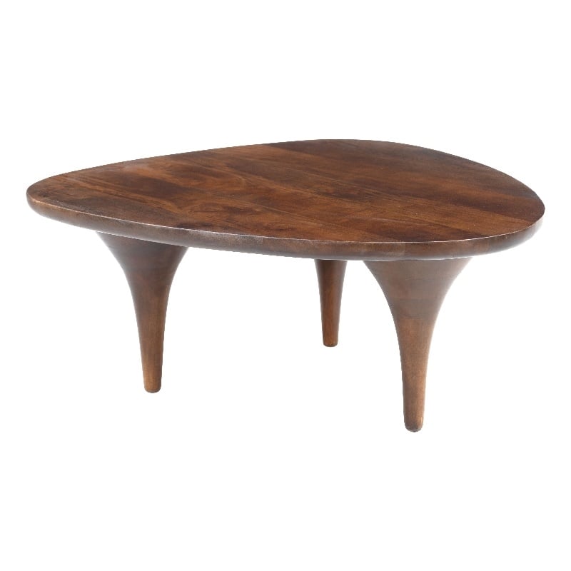 Pemberly Row Modern / Contemporary Wood Coffee Table Walnut Finish