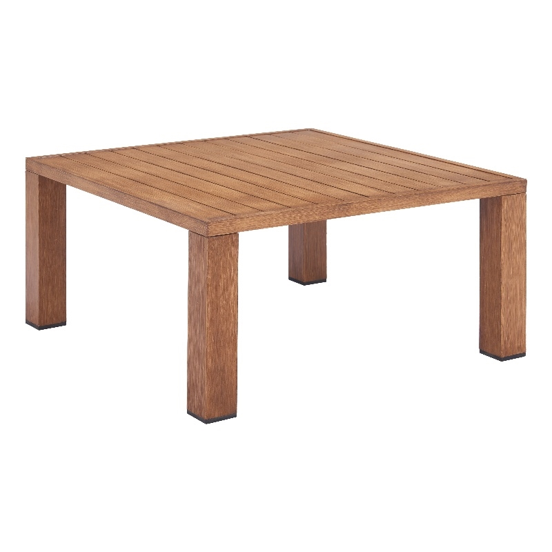 Pemberly Row Modern / Contemporary Aluminum Coffee Table Natural
