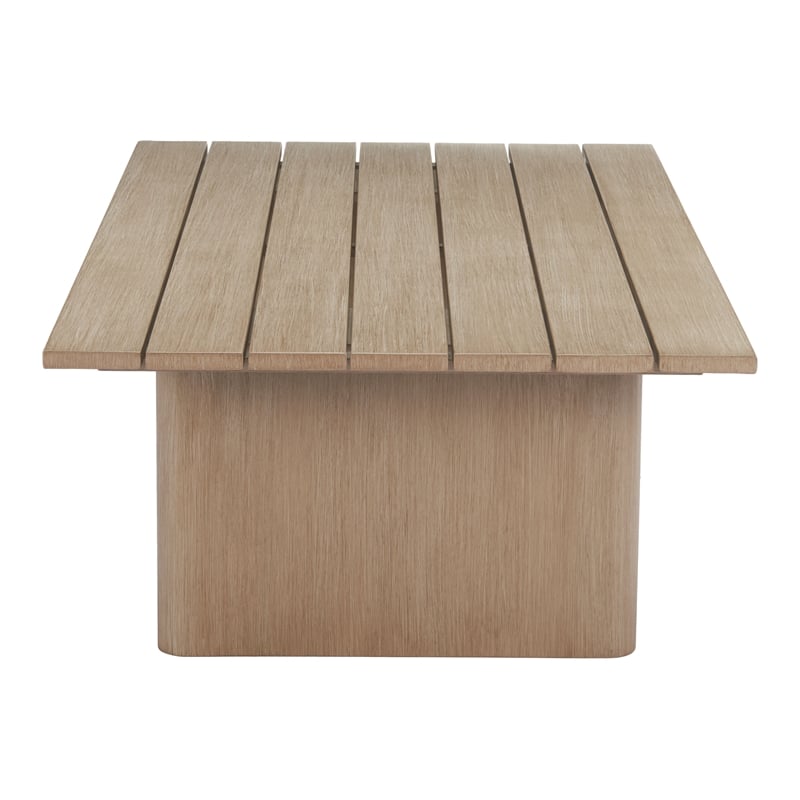 Pemberly Row Modern / Contemporary Aluminum Coffee Table Natural
