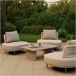 Pemberly Row Modern / Contemporary Aluminum Coffee Table Natural