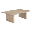 Pemberly Row Modern / Contemporary Aluminum Coffee Table Natural