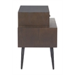 Pemberly Row Contemporary Assembled Engineered Wood Side Table Brown