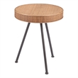 Pemberly Row Modern / Contemporary Metal Side Table Natural Finish