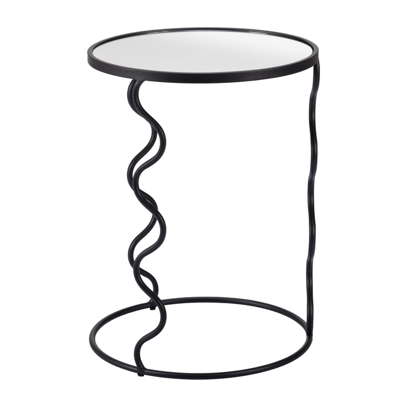 Pemberly Row Modern / Contemporary Assembled Metal Side Table Black