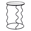 Pemberly Row Modern / Contemporary Assembled Metal Side Table Black
