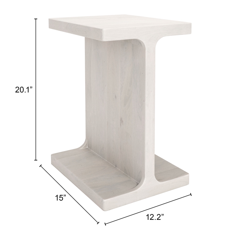 Pemberly Row Modern / Contemporary Assembled Wood Side Table Natural