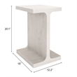 Pemberly Row Modern / Contemporary Assembled Wood Side Table Natural