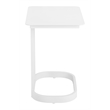 Pemberly Row Contemporary Assembled Aluminum End Table White