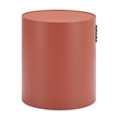 Pemberly Row Contemporary Assembled Aluminum Side Table Brown