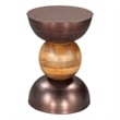 Pemberly Row Modern / Contemporary Assembled Metal Side Table Bronze