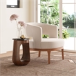 Pemberly Row Modern / Contemporary Assembled Wood Side Table Walnut