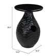 Pemberly Row Modern / Contemporary Assembled Wood Side Table Black
