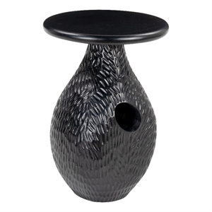 Pemberly Row Modern / Contemporary Assembled Wood Side Table Black