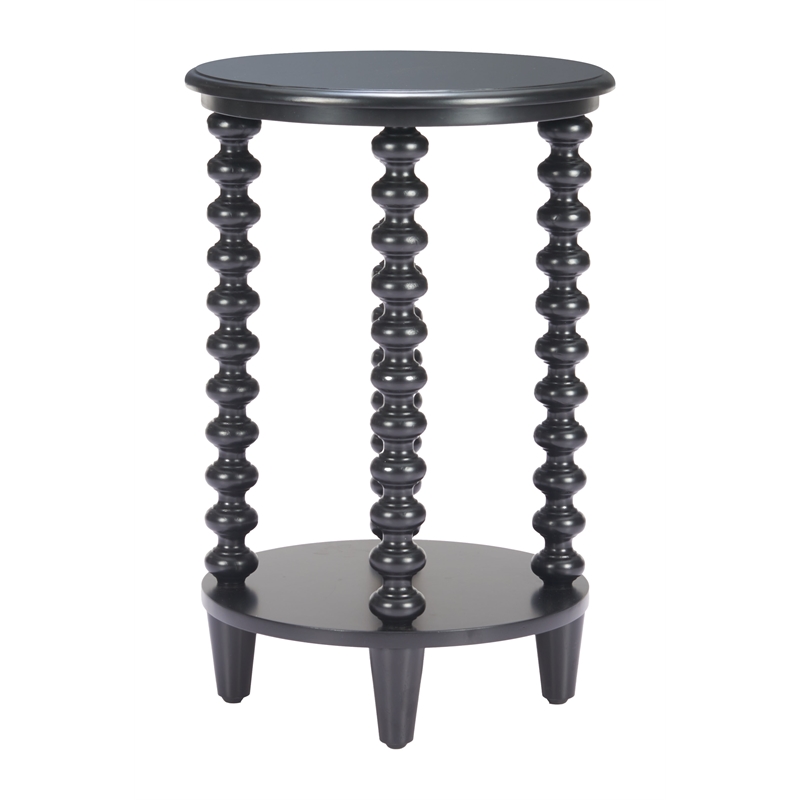 Pemberly Row Modern / Contemporary Assembled Wood Side Table Black