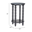 Pemberly Row Modern / Contemporary Assembled Wood Side Table Black